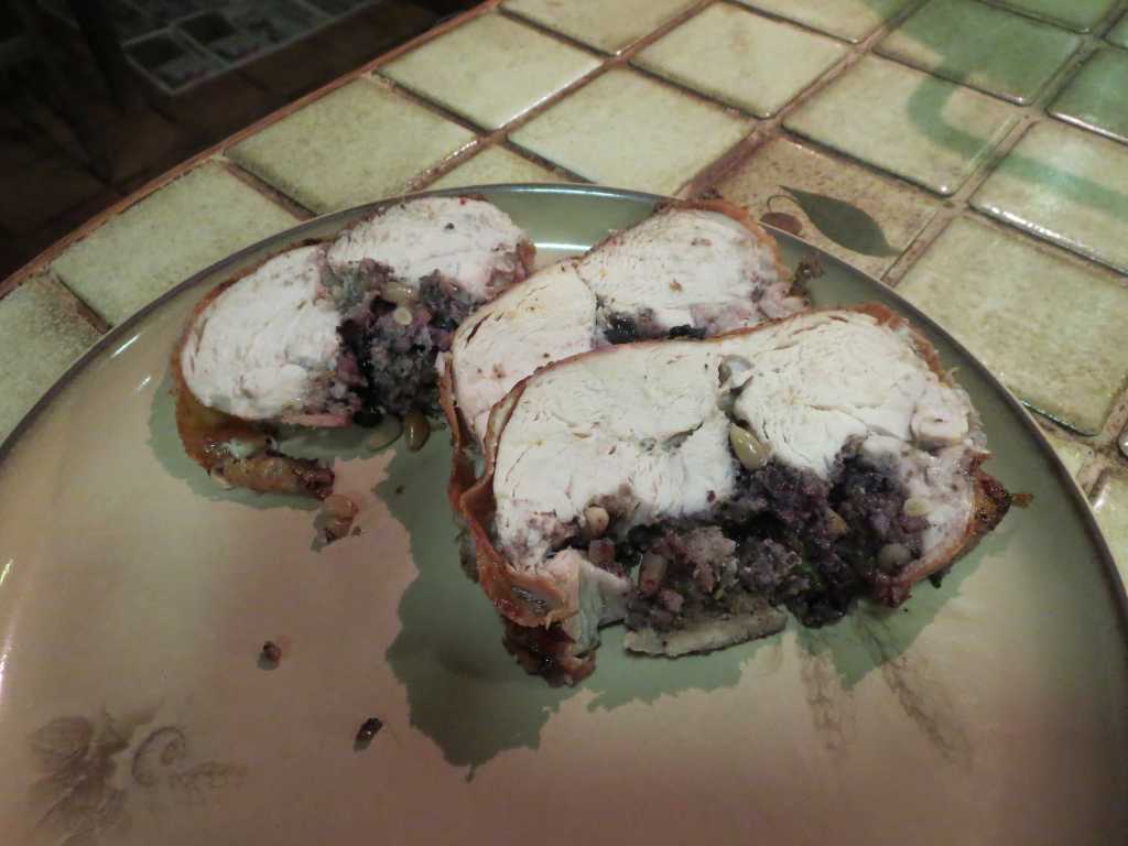 Chicken with Blueberry Stuffing